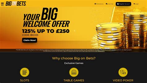 Big on bets casino mobile